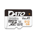 DTTF512GU3A1V60U2A DATO 512GB LIGHTNING MICROSD CARD UHS-II A1 C10 U3 V60 BLACK - Brand New