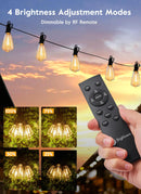 Brightown Solar String Lights 38FT LED Lights with 16 Shatterproof Bulbs - Black Like New