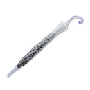 Auto Open 52" Arc Fashion Print Bubble Stick Umbrella, B0CV4X69HD - Clear - Brand New