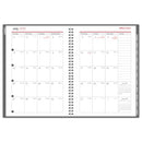 OFFICE DEPOT 2025-2026 WEEKLY/MONTHLY PLANNER 5" X 8" 30% RECYCLABLES - GRAY - Brand New