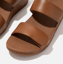 FITFLOP WEDGE MULES FOR WOMEN FITFLOP LULU ADJUSTABLE - SIZE: 8.5 - LIGHT TAN - Like New