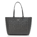 KARL LAGERFELD WOMEN'S DURABLE MAYBELLE TOTE BAG - BLACK/SILVER - Brand New