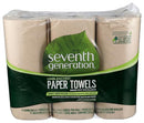 Seventh Generation Paper Towels Unbleached Regular Roll 6 Count Pack of 1 - Brand New