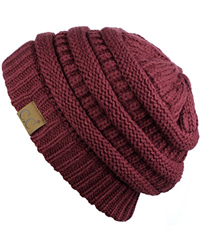 C.C TRENDY WARM CHUNKY SOFT STRETCH CABLE KNIT BEANIE SIZE: OS MEN/WOMEN - Brand New