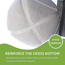 DEEBREE 66 GALLON FIBC BULK BAG 3 PACK 24"L X 24"W X 28"H 2200LBS - WHITE - Like New