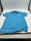 PACIFIC POLO CLUB MEN'S SHORT SLEEVES BUTTONS - SIZE: MEN S - CYAN - Brand New