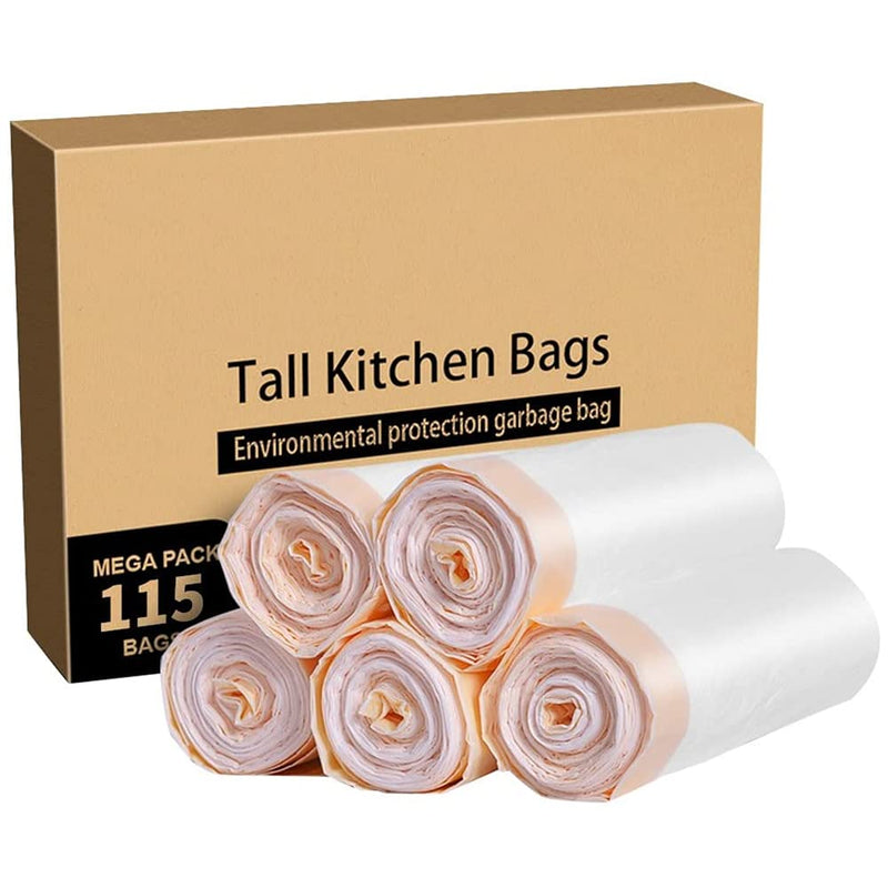 MEIDONG TRASH BAGS GARBAGE BAGS 13 GALLON TALL KITCHEN DRAWSTRING STRONG BAGS - Brand New