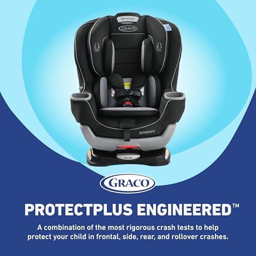 GRACO EXTEND2FIT KENZIE, 2-IN-1 CONVERTIBLE CAR SEAT INFANTS TODDLERS - KENZIE - Like New