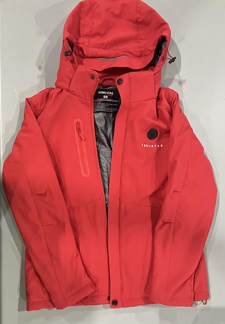 VENUSTAS WOMEN'S HEATED JACKET 5V - SIZE: WOMEN SMALL - RED - Like New