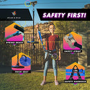 Zipline Kit 120ft Zip Line With Brake, Safety Harness Seat B08Y5YFSZN - Black - Brand New