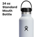 HYDRO FLASK WATER BOTTLE INSULATED STAINLESS STEEL NON SPILL 24 OZ WHITE - Like New