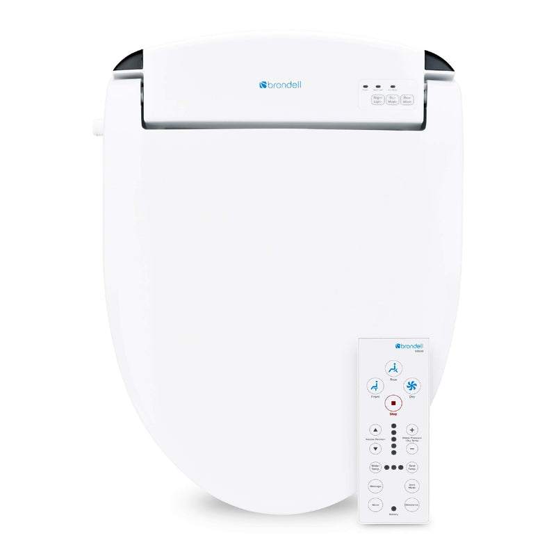 BRONDELL SWASH SE600 BIDET TOILET SEAT FITS ROUND TOILETS - WHITE - Like New