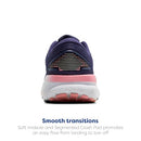 BROOKS WOMEN’S GHOST 16 RUNNING SHOE - BLUE RIBBON/DIANTHUS/PEACOAT - SIZE 7 - Like New