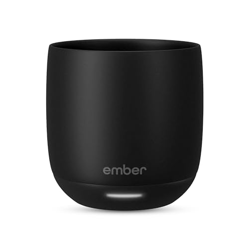 EMBER TEMPERATURE CONTROL SMART CUP APP-CONTROLLED HEATED COFFEE CUP - BLACK Like New