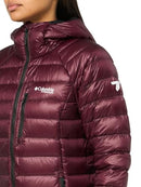 2086071607 COLUMBIA ARCTIC CREST DOWN HOODED JACKET WOMEN MOONVISTA M - Brand New