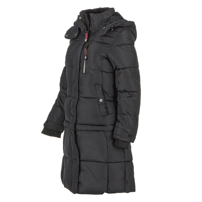 CANADA WEATHER GEAR WOMEN S LONG PUFFER, BLACK, MEDIUM - Brand New