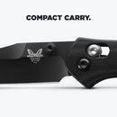 BENCHMADE MINI OSBORNE EVERY DAY OUTDOOR FOLDING REVERSE TANTO 945BK-1 - BLACK - Like New