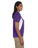 M355W Harriton Ladies' Side Blocked Micro-Piqué Polo New