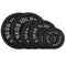 ABOVEGENIUS CAST IRON 2-INCH OLYMPIC WEIGHT PLATES, 35LBS, AG-OPS35 - BLACK - Like New