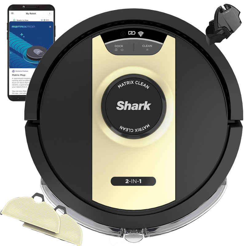 SHARK RV2410WD IQ 2-IN-1 ROBOT VACUUM AND MOP WITH ROW-BY-ROW CLEANING - Like New