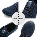 Damyuan Men's Athletic Shoes Lightweight Gym Mesh Trail Running Shoes Black 8.5 - Brand New