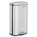 SONGMICS KITCHEN BIN 30L, PEDAL BIN, RUBBISH BIN, SOFT-CLOSE, LTB03NL - SILVER - Like New