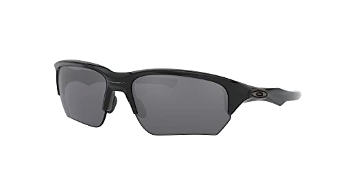 0OO9363-0264 OAKLEY MEN'S FLAK BETA RECTANGULAR POLISHED BLACK-BLACK IRIDIUM - Like New