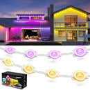 FUSSION 400FT OUTDOOR LIGHTS, SMART RGB LED, CONTROL, IP67, RGB/WHITE - Like New