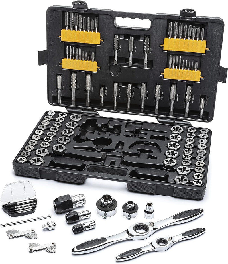 GEARWRENCH 114 PIECE LARGE COMBINATION TAP AND DIE SET - BLACK - Like New