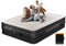 COMMOUDS QUEEN AIR MATTRESS WITH 2000MAH, 18" RAISED, C-AM-QUEEN-8 - BLACK/WHITE - Like New