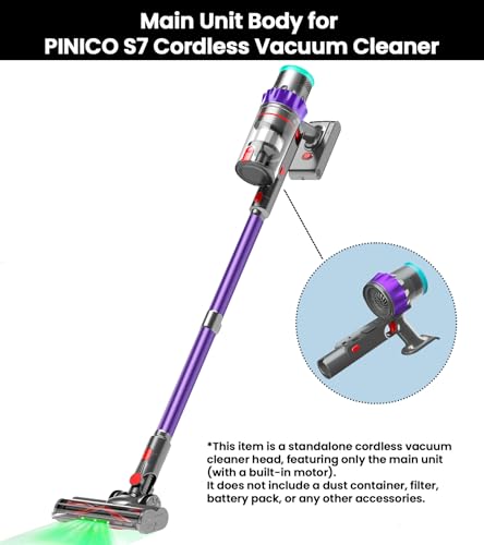 PINICO S7 SERIES CORDLESS VACUUM CLEANER WITH REPLACEABLE BODY AND HANDLE PURPLE - Like New