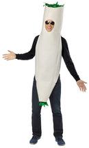 RASTA IMPOSTA SPLIFF COSTUME, ADULT ONE SIZE - WHITE/GREEN - Like New