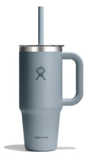 TT24PSCC043 Hydro Flask 24 Oz Travel Tumbler with Handle, Straw, Shale Gray - Like New