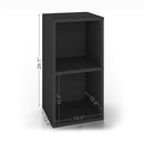 Way Basics Book Shelf 2 Tier Vinyl Record Storage Tool-free Assembly - Black - Like New