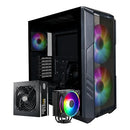 Cooler Master HAF 500 High airflow mid-tower ATX case, Power Supply, Fan - Black - Like New