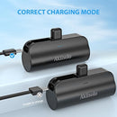 Portable Charger for iPhone With Dual Infterface Real 5000mAh AK-W079 Black Like New