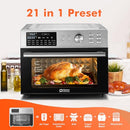 KITCHEN IN THE BOX 32QT EXTRA LARGE AIR FRYER TOASTER OVEN COMBO AF30N - SILVER - Like New