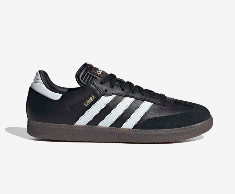 ADIDAS TRAINERS SAMBA 43 1/3 - SIZE: MEN 9.5 (AU/UK M9) - BLACK/WHITE - Like New