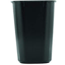 RUBBERMAID COMMERCIAL 295500BK DESKSIDE PLASTIC WASTEBASKET RECTANGULAR - BLACK - Like New