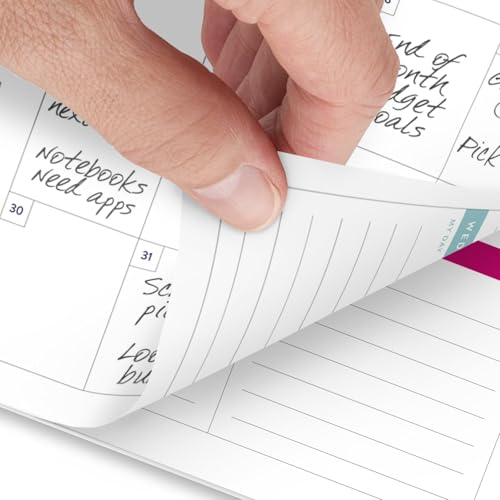 AT-A-GLANCE Planner 2025-2026 Academic, Ley, Monthly, Flex Cover, Happy Stripe - Brand New