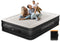 COMMOUDS QUEEN AIR MATTRESS WITH 2000MAH, 18" RAISED, C-AM-QUEEN-8 - BLACK/WHITE - Like New