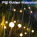 WMQBD SOLAR OUTDOOR LIGHTS LED SOLAR POWERED FIREFLY LIGHTS WITH 6 LED BULBS - Like New