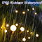 WMQBD SOLAR OUTDOOR LIGHTS LED SOLAR POWERED FIREFLY LIGHTS WITH 6 LED BULBS - Like New