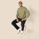 AMAZON ESSENTIALS MENS HEAVYWEIGHT RELAXED SLEEVE TEE BODN5Y LIGHT OLIVE XL - Brand New