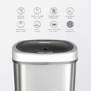 NINESTARS DZT-50-9 Touchless Infrared Motion Sensor Trash Can - Stainless Steel Like New