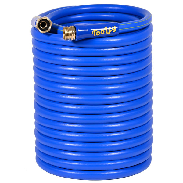 TOOLCY Garden Hose 100 ft x 5/8", Heavy Duty Water Hose, Durable Solid Brass - Like New