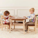 ECR4KIDS HIDEAWAY CHAIR, KIDS FURNITURE, 2-PACK - DARK WALNUT/ANTIQUE WHITE - Like New