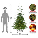 NATIONAL TREE COMPANY 'FEEL REAL' PRE-LIT ARTIFICIAL CHRISTMAS TREE - GREEN - Like New