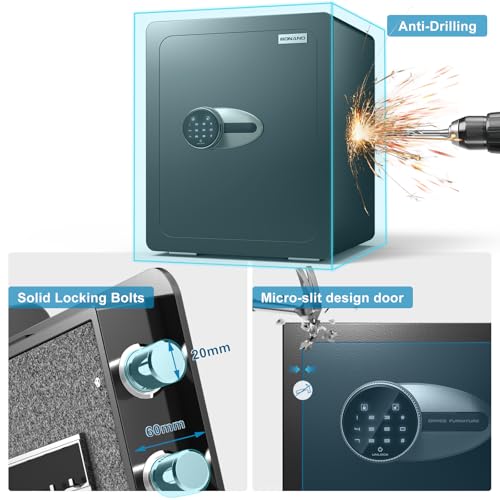 BONANO 2.2 Cub Safe Box, Home Safes Lock Box, Mute Function & Touch Screen - Like New