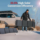ROCKPALS Foldable Solar Panel 60W SP002 Portable Solar Panel Charger Black/Gray - Like New